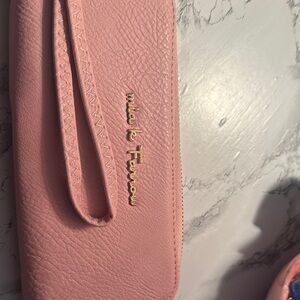 MIA Soft Pink Wristlet Clutch
